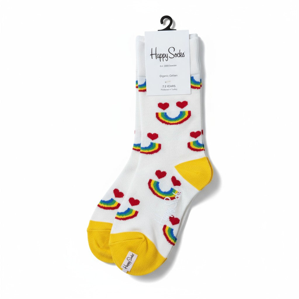 Kids Rainbow Heart Socks