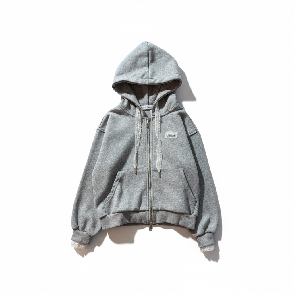 Driftwood Relaxed Zip Hoodie