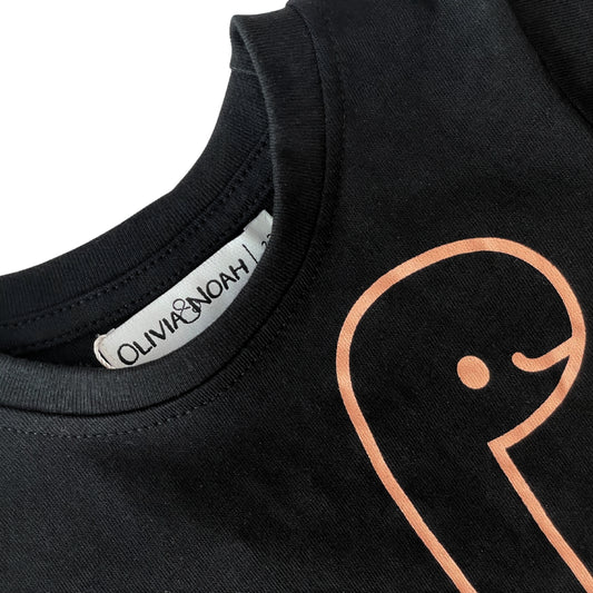 Peach Dino Graphic Tee