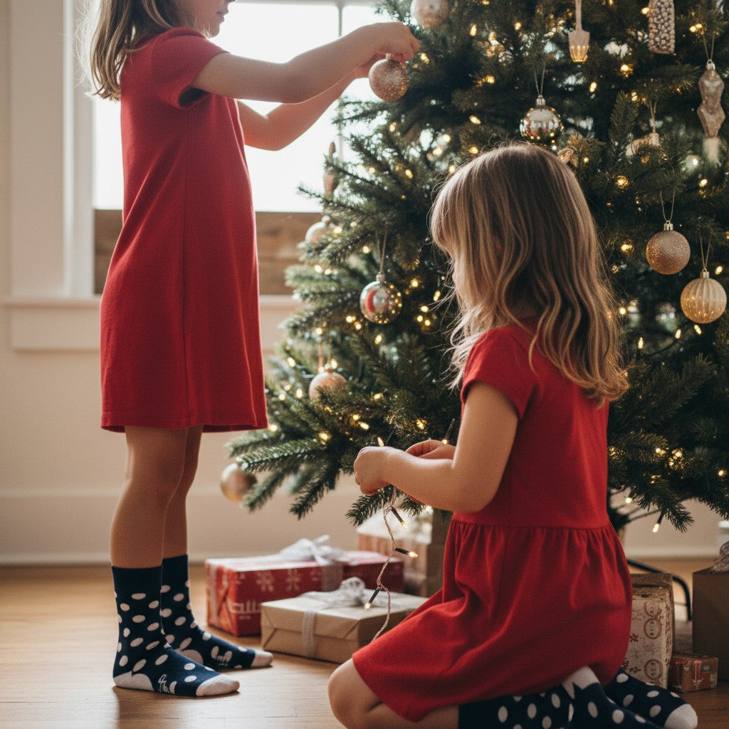 Kids Happy Snowman Socks