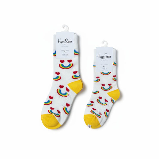 Kids Rainbow Heart Socks