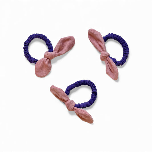 Pink Bunny Bow Hair Tie