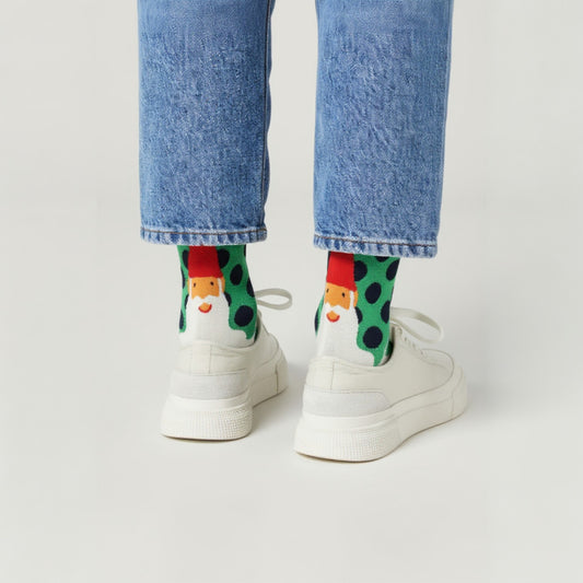 Santa Polka Socks