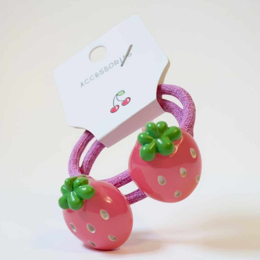 Strawberry Sparkle Hair Tie Set