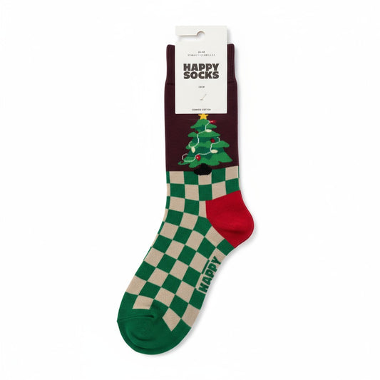 Tree & Checkers Socks